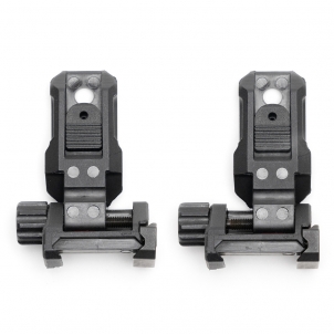 Strike Industries - Celownik przeziernikowy Strike Polymer Backup Sights - Składany - Picatinny - Czarny - SI-SPBUS