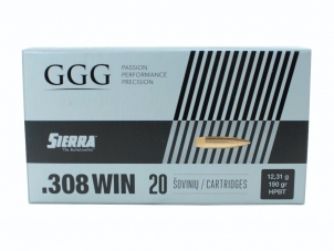 .308 Win FMJ 190gr GGG SIERRA