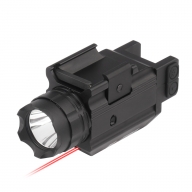 VipeRay - Taktyczna latarka z laserem na pistolet Doublecross Compact - Combo - Czarny - SCRL-05