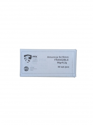 Amunicja PFA 9 x 19 Frangible 95 gr / 6,2 g