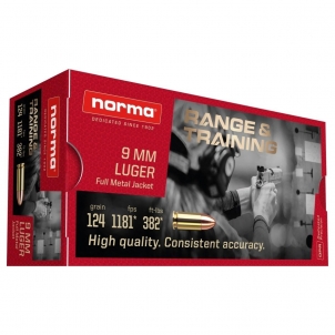 Amunicja Norma 9x19 CTG FMJ 8,0g