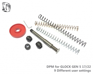 Mechaniczny system redukcji odrzutu DPM GLOCK 17-22-31-34-35-37 GEN 5 BOSS 9 User Adjustable Settings 