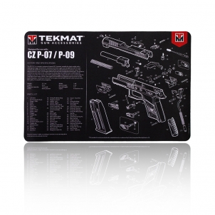 TekMat - Mata do czyszczenia broni - CZ P-07 / P-09 - 27x43cm - TEK-R17-CZP07